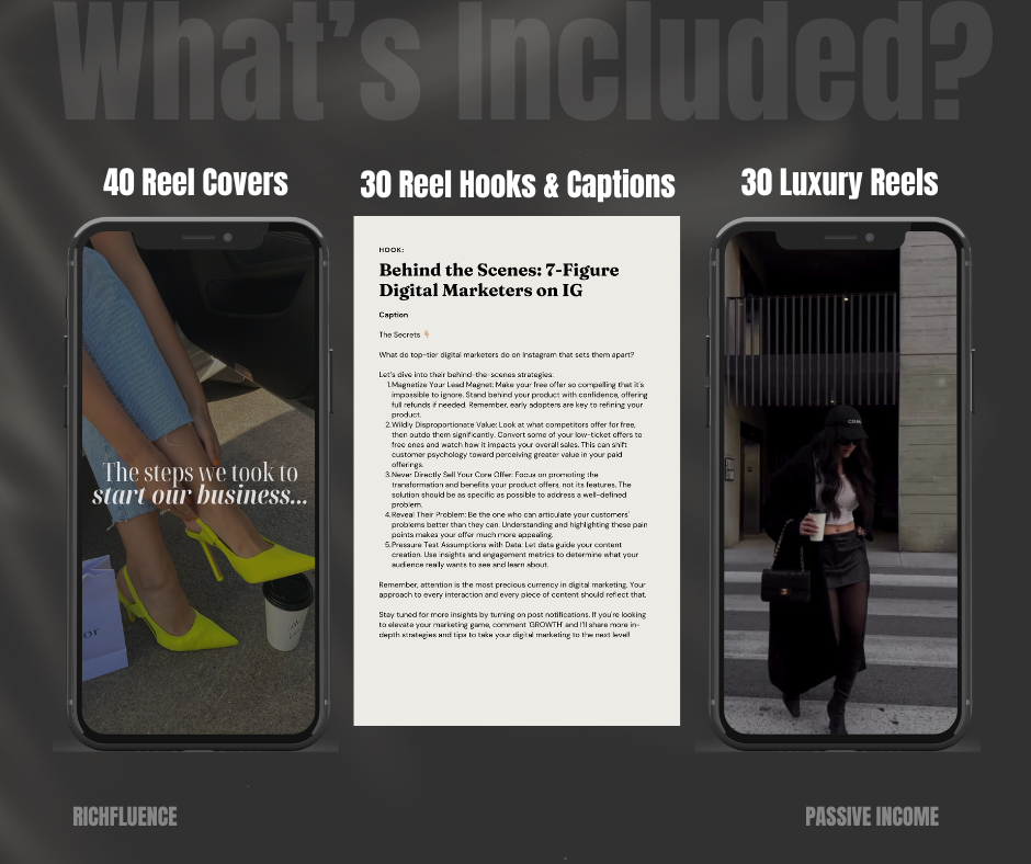 Vol 2. Instagram Reels, Hooks, Captions & Reel Covers