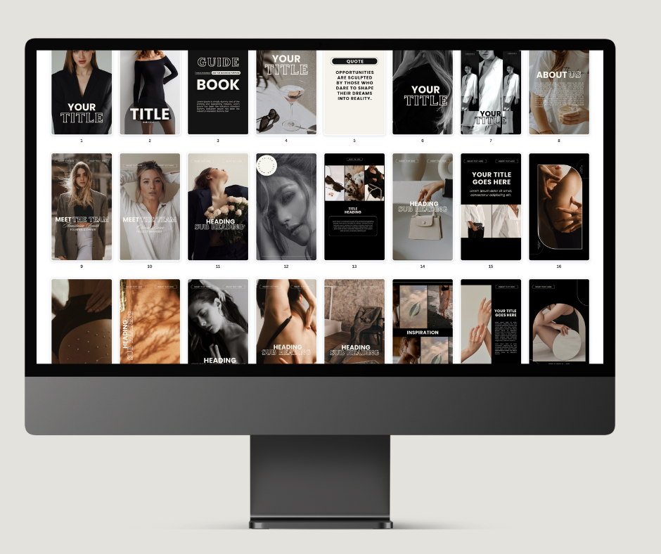 LUNA Bundle - 120 POSTS & STORIES + EBOOK + MOCKUPS