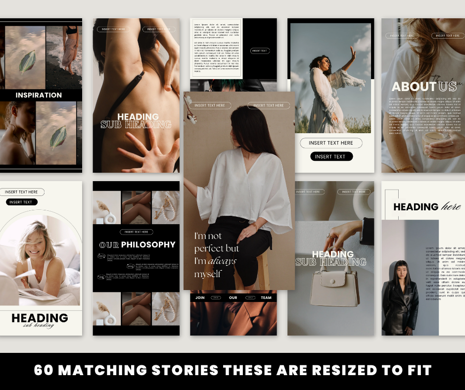 LUNA Bundle - 120 POSTS & STORIES + EBOOK + MOCKUPS