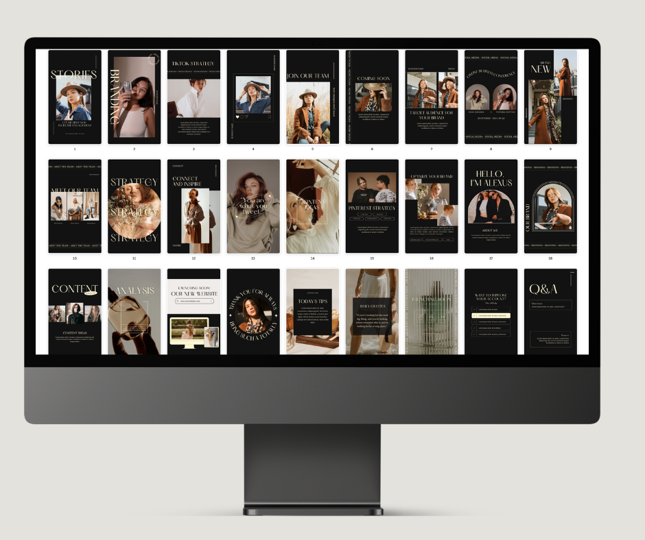 NAOMI Bundle - 120 POSTS & STORIES + EBOOK + MOCKUPS