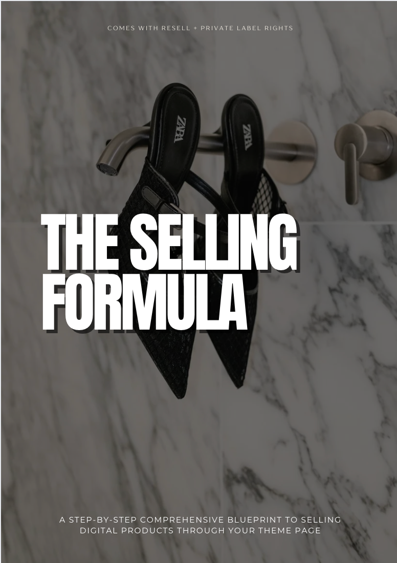 The Selling Formula | How to sell digital products with INSTAGRAM
