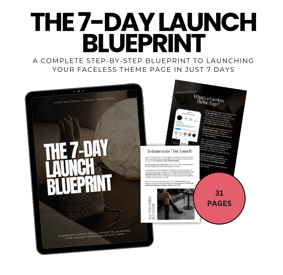 The 7-DAY Launch BLUEPRINT | MRR