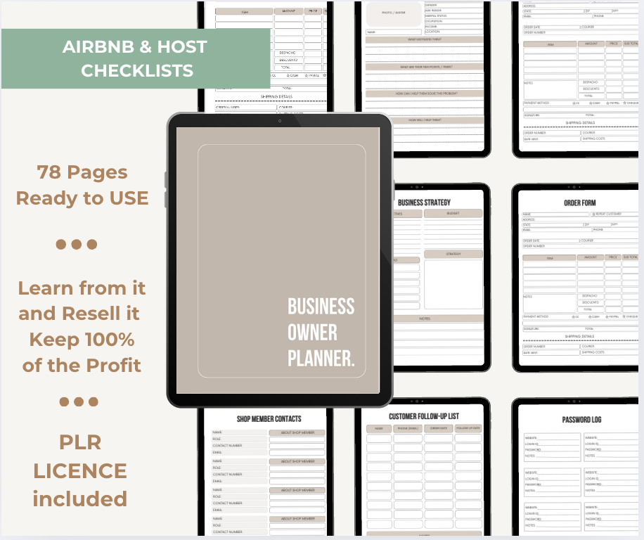 ✨ Ultimate CEO Productivity Bundle (313+ Pages) | ADHD-Friendly + Canva + PLR Rights 🚀"