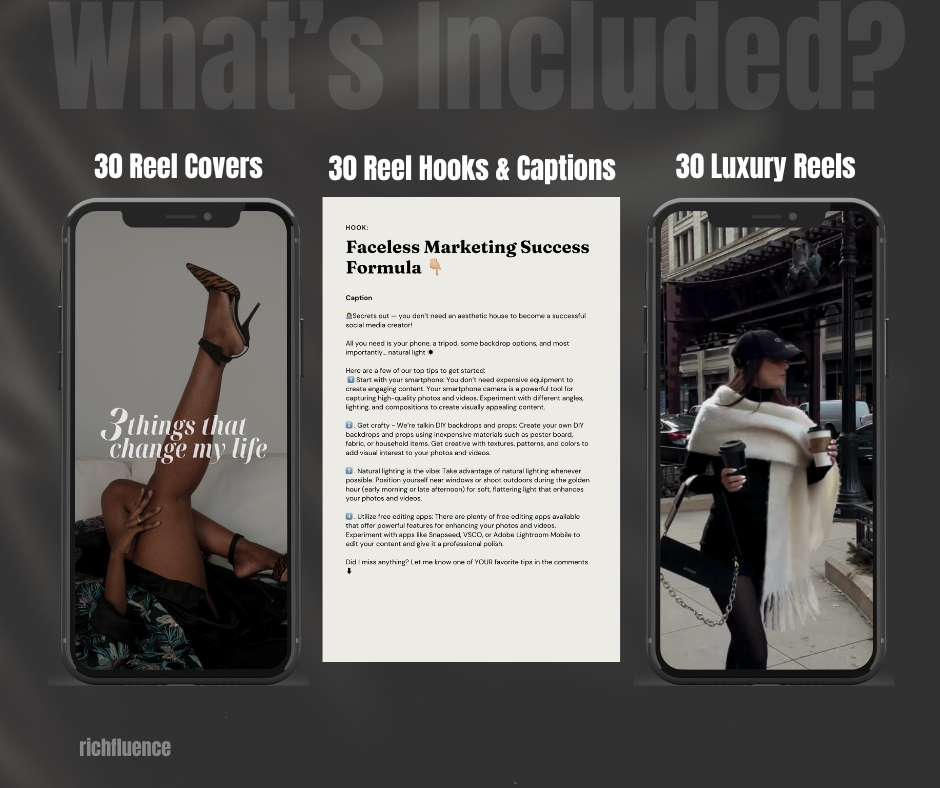 Vol 3. Instagram Reels, Hooks, Captions & Reel Covers